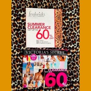 VICTORIA’S SECRET & FREDERICKS OF HOLLYWOOD Bundle Lingerie Catalogs 2009